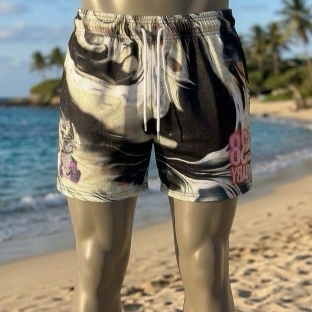 Billion Dollar Baby Athletic Shorts XL New Dynamic Marble Fluid Swirl Fluid